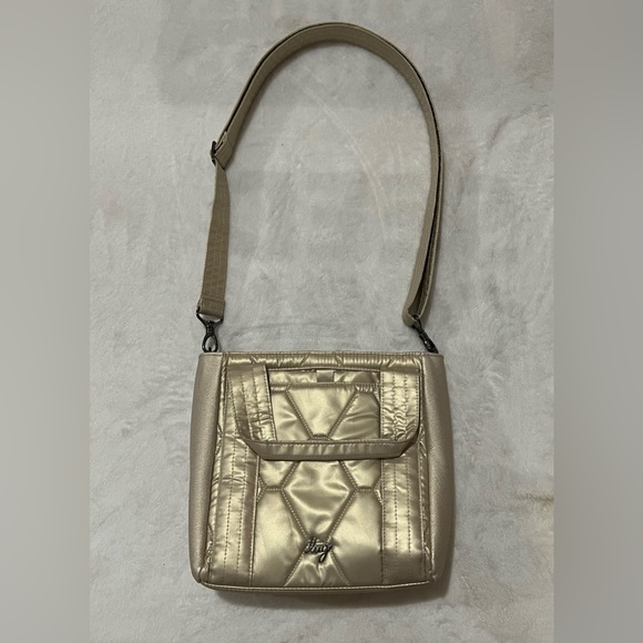 LUG - Cadence Crossbody Bag - Metallic Champagne - Picture 2 of 10